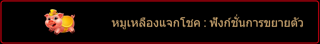 หมูเหลืองแจกโชค : ฟังก์ชั่นการขยายตัว